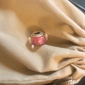Pandora disney signature pink Murano glass charm